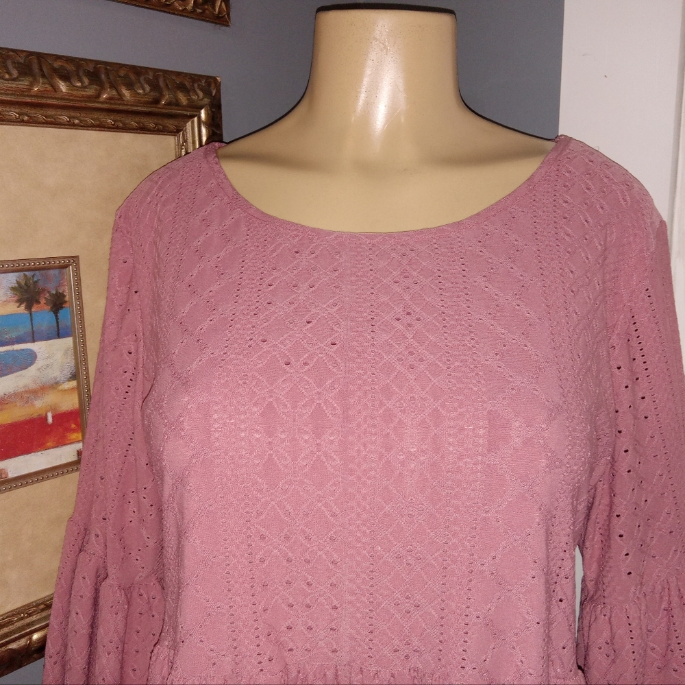 VIBE ROSE PINK DRESS SZ 1X - Picture 2 of 7
